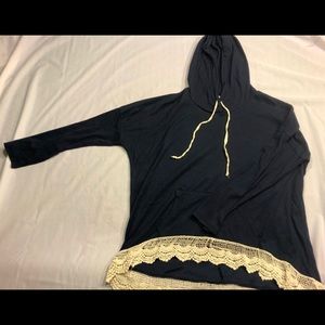 Medium Navy Blue/Cream Light Sweatshirt